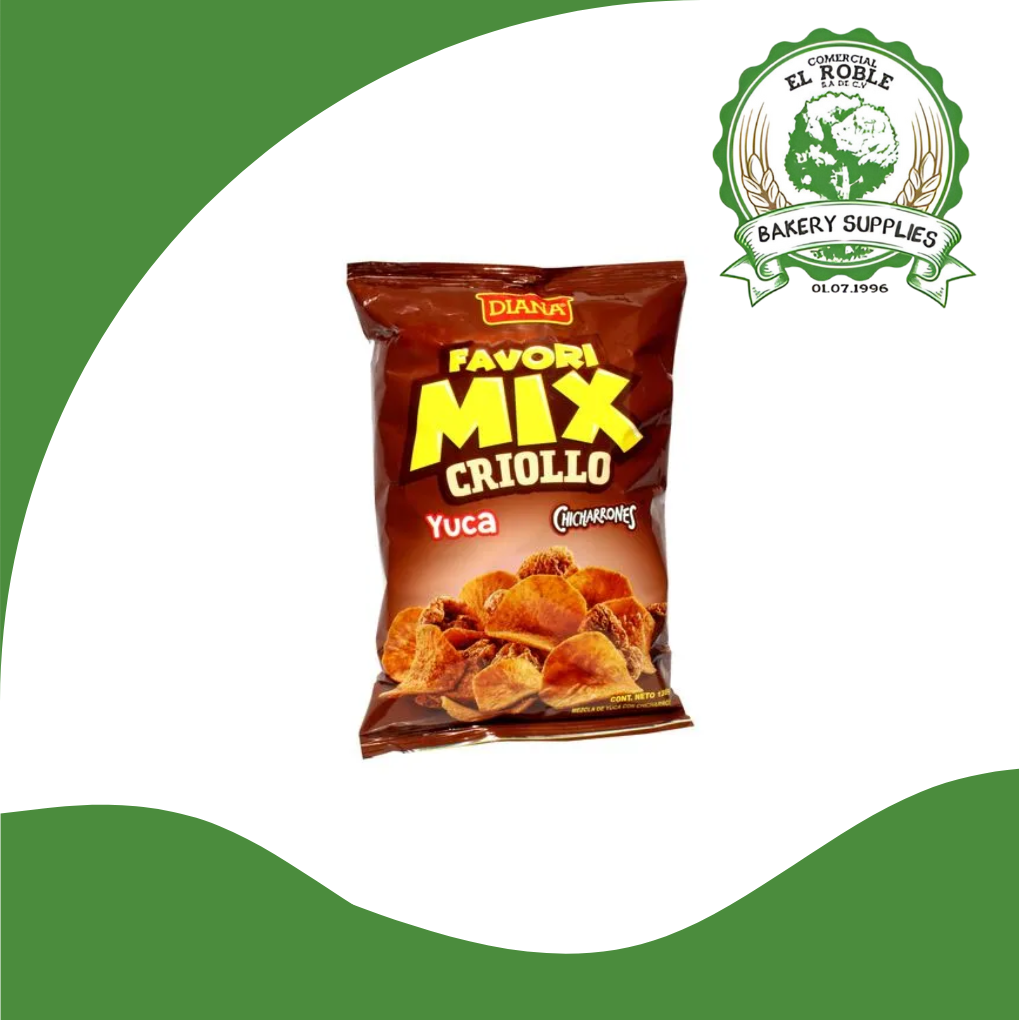 DIANA CHICHARRONES CRIO C/YUCA 1/128 GRAMOS