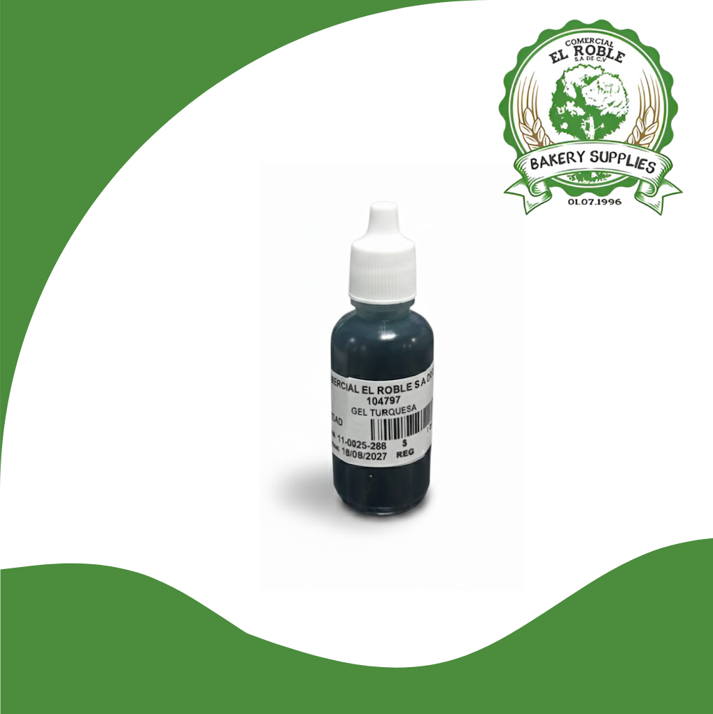 EL ROBLE COLOR GEL TURQUESA 1/1 ONZA