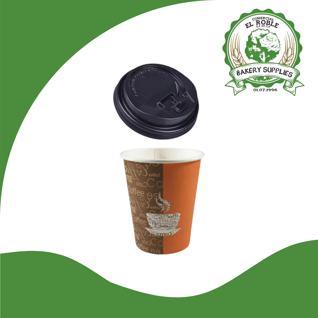 GP VPGPDG-8 VASO CAFE C/IMPRE+TAPA 8 OZ 10/50
