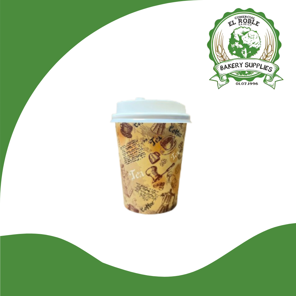 GP VPGPDG-12 VASO CAFE C/IMPRE+TAPA 12 OZ 10/50