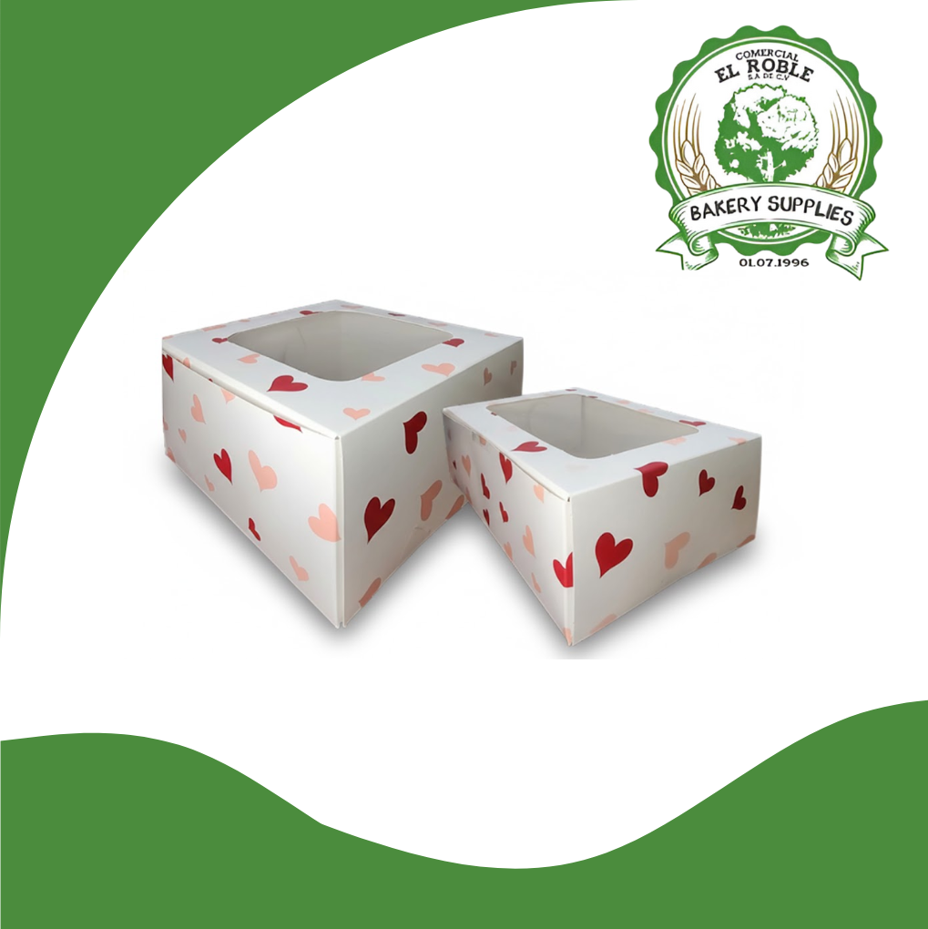 EL ROBLE CAJA BLANCA PLEGADIZA CON DISEÑO DE MAMA 6X6X3 1/1 UNI