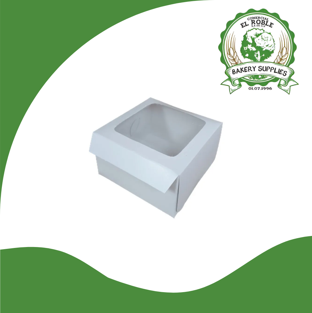 EL ROBLE CAJA PLEGADIZA C/VENTANA 6X6X3 PAPA1/1 UNI