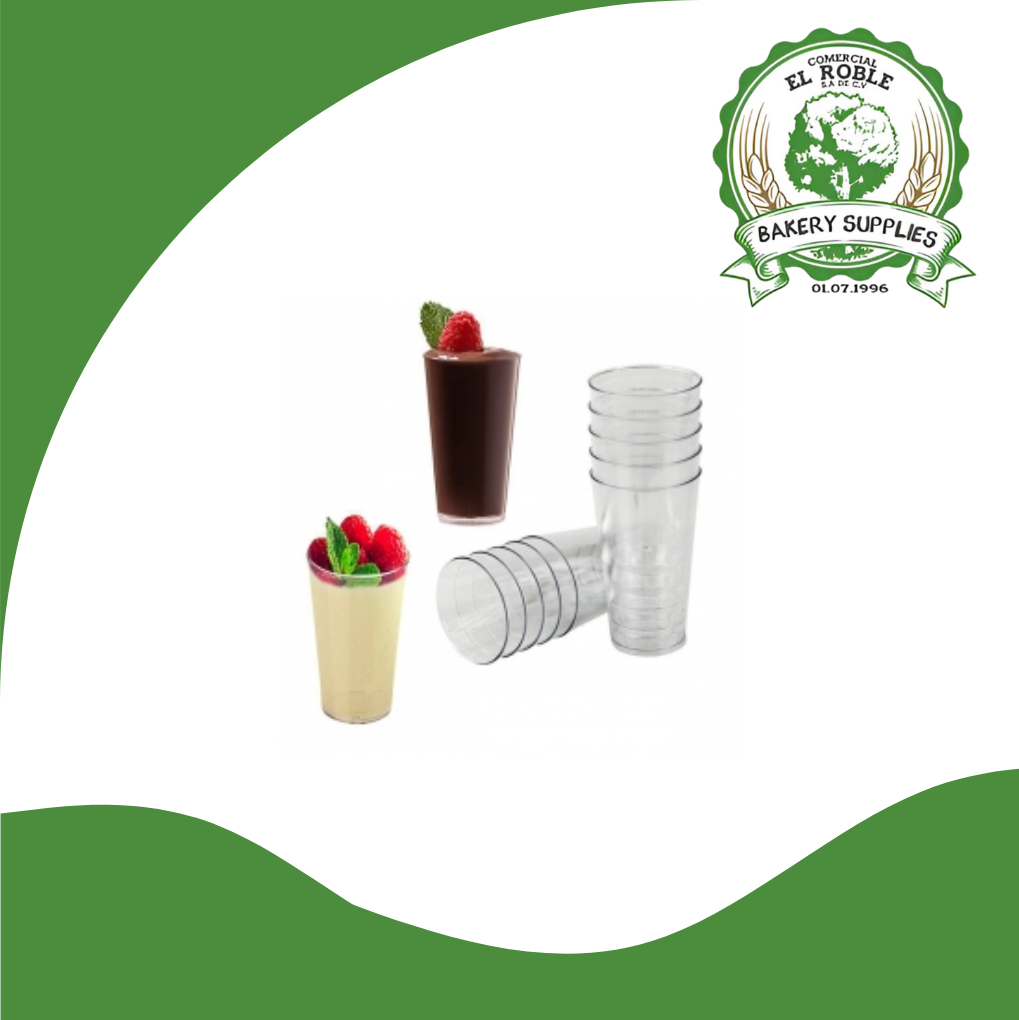 EL ROBLE DEPOSITO ACRILICO MINI POSTRE 2.7 ONZA B4585 500/1 UNI
