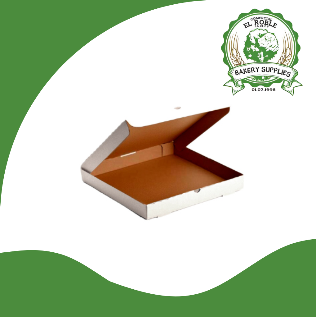 CAJA PARA PIZZA MICROCORRUGADA BLANCA # 18  X18X1.75 1/ 1 UNI