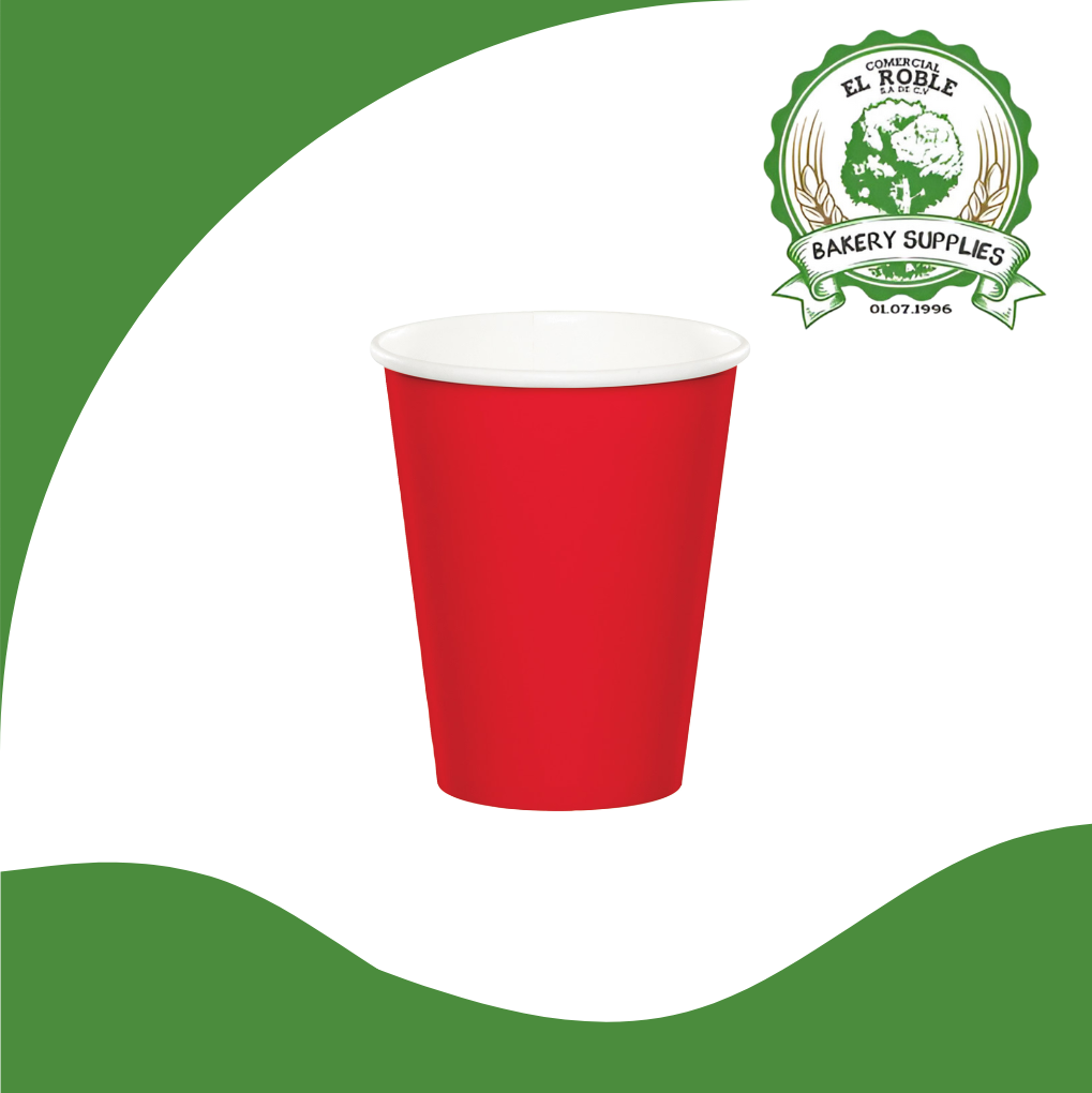 [103400] DESCOESA VASO DE PAPEL ROJO 12 ONZ 100/12 UNI