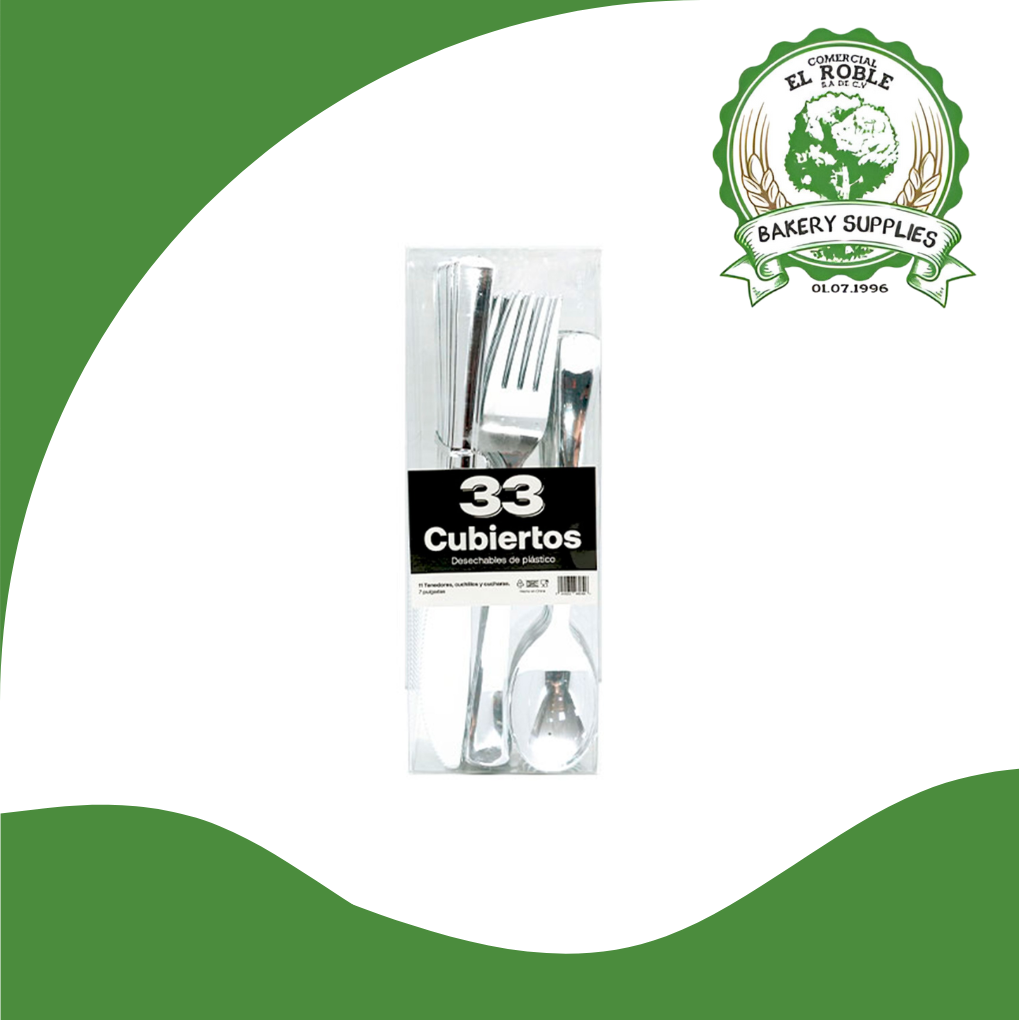 [103407] DESCOESA CUBIERTOS PLASTICO TRANSP 7" 80/24 UNI