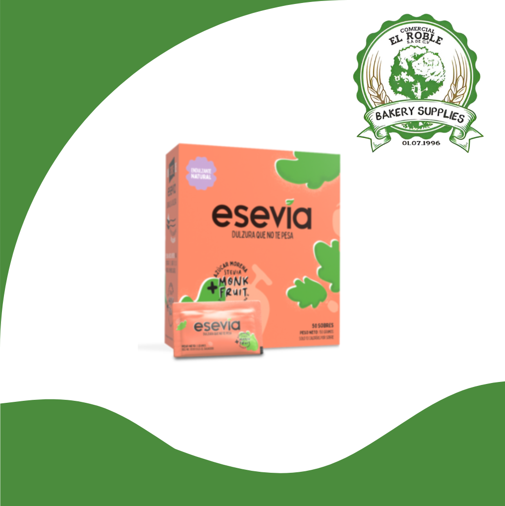 [103416] ESEVIA MONKFRUIT AZUCAR MORENA 30/50 SOBRES