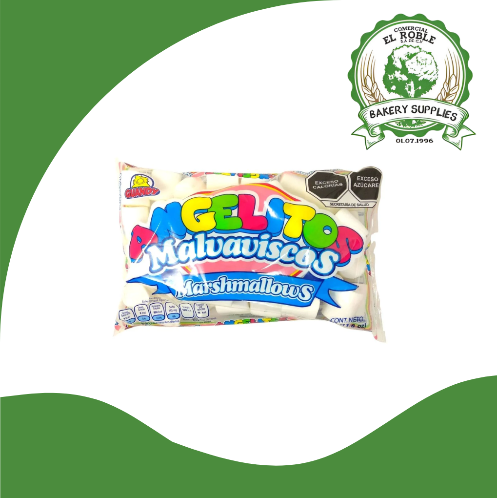 [103424] GUANDY MARSHMALLOWS ANGELITO JUMBO BLANCO 20/300 GRASMOS