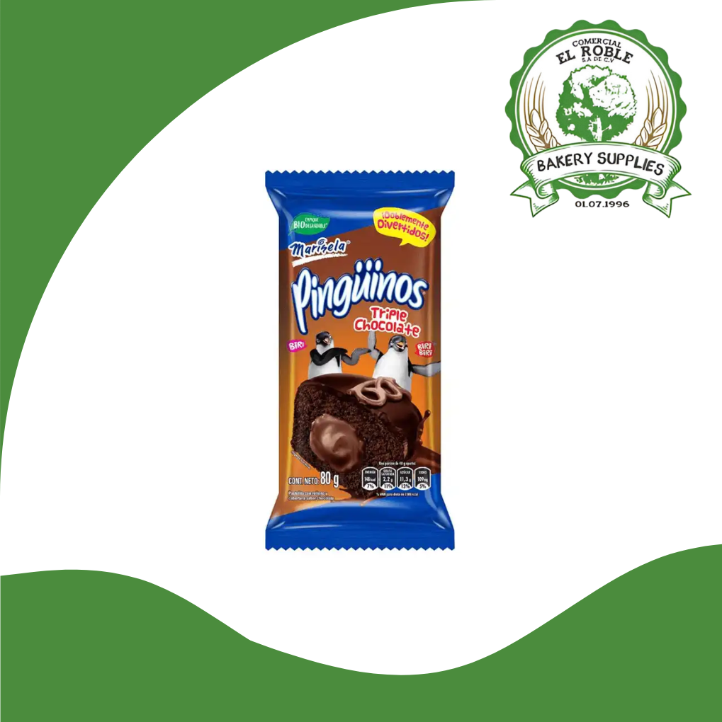 [103446] MARISELA PINGUINOS TRIPLE CHOCOLATE 1/80 GRAMOS