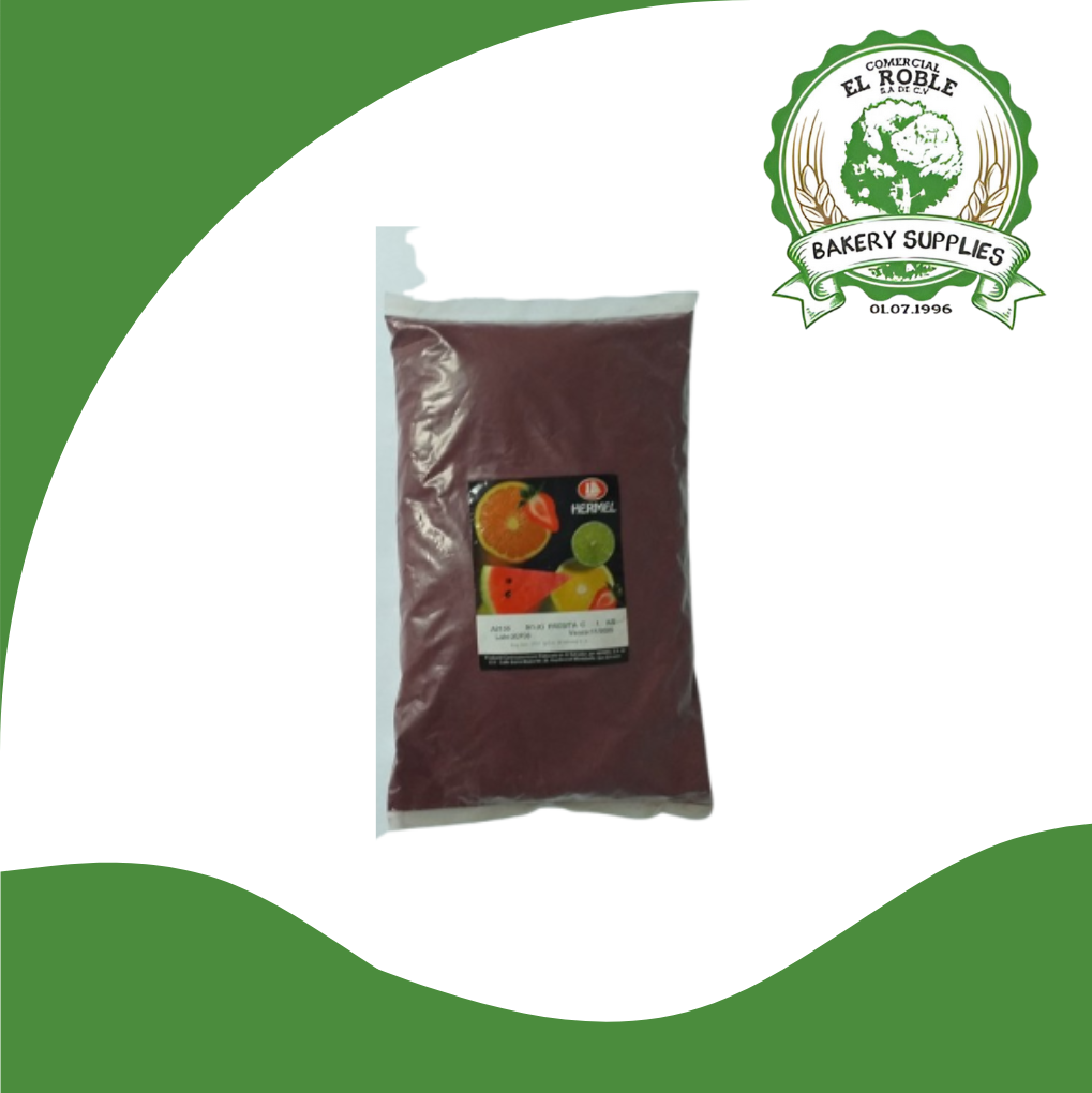 HERMEL COLOR POLVO ROJO FRESITA A2135 1/250 GRAMOS