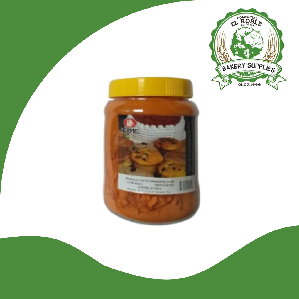 HERMEL COLOR POLVO AMARILLO PANADERIA A1156 1/250 GRAMOS