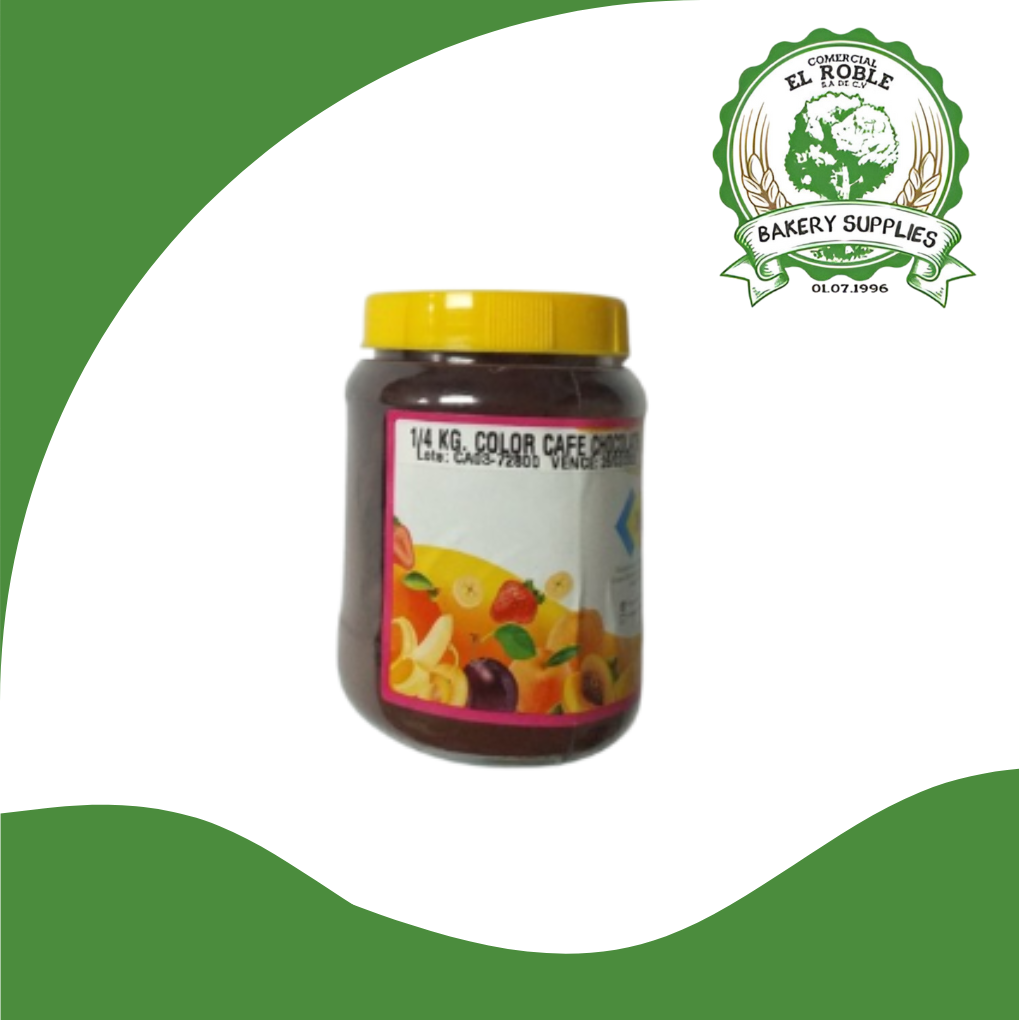 IMPORT COLOR POLVO CAFE CHOCOLATE EX 1/4 KILO