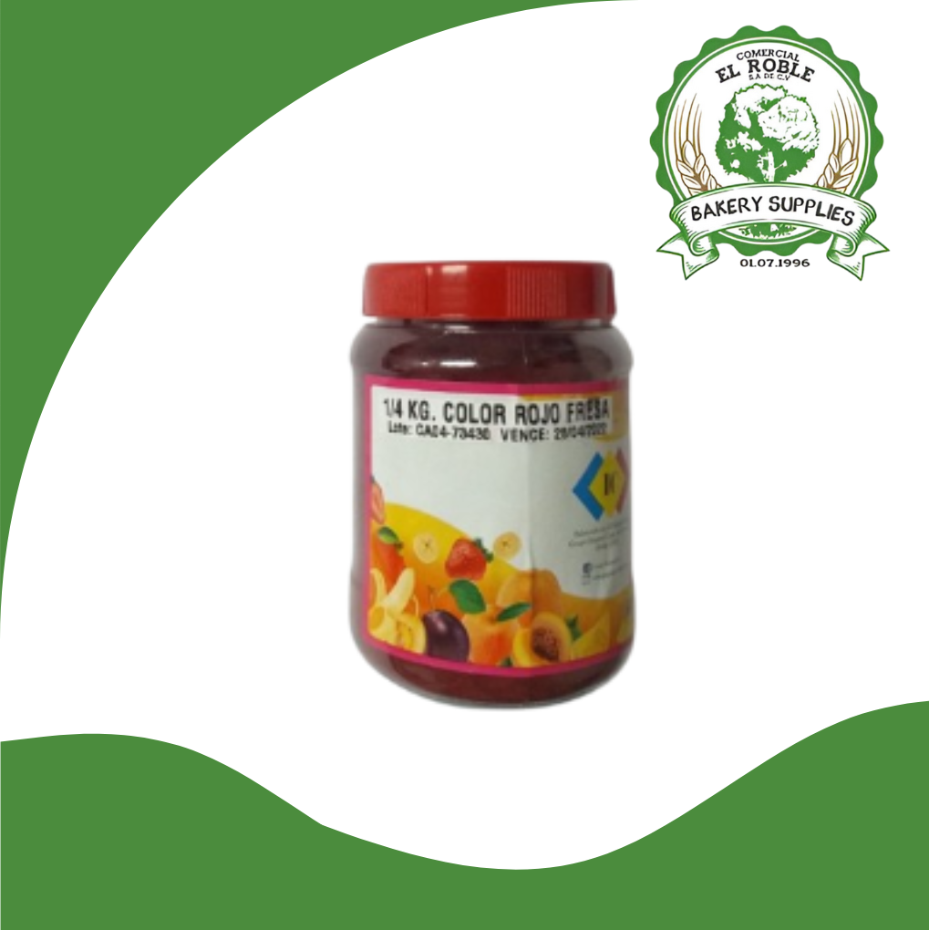 IMPORT COLOR POLVO ROJO FRESITA 1/250 GRAMOS