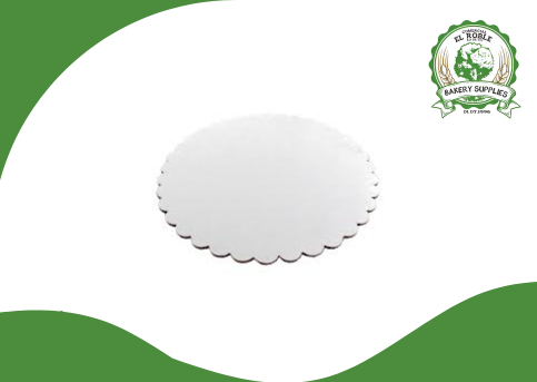 [100283] CIRCULO CARTON BLANCO CON CENEFA # 10 1/1UNI