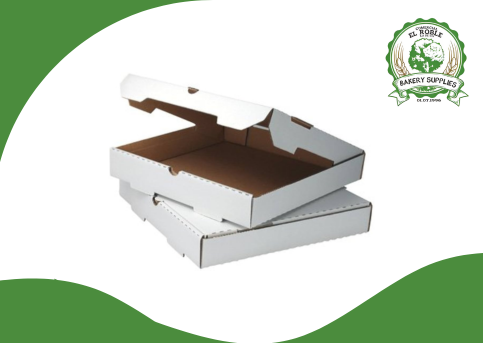 CAJA PARA PIZZA CORRUGADA BLANCA # 14 1/1 UNI