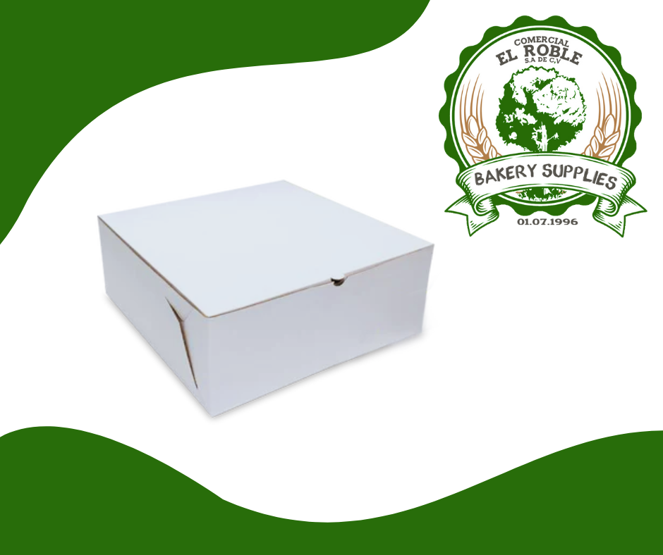 EL ROBLE CAJA BLANCA PLEGADIZA SIN VENTANA 9X6X3 1/1 UNI