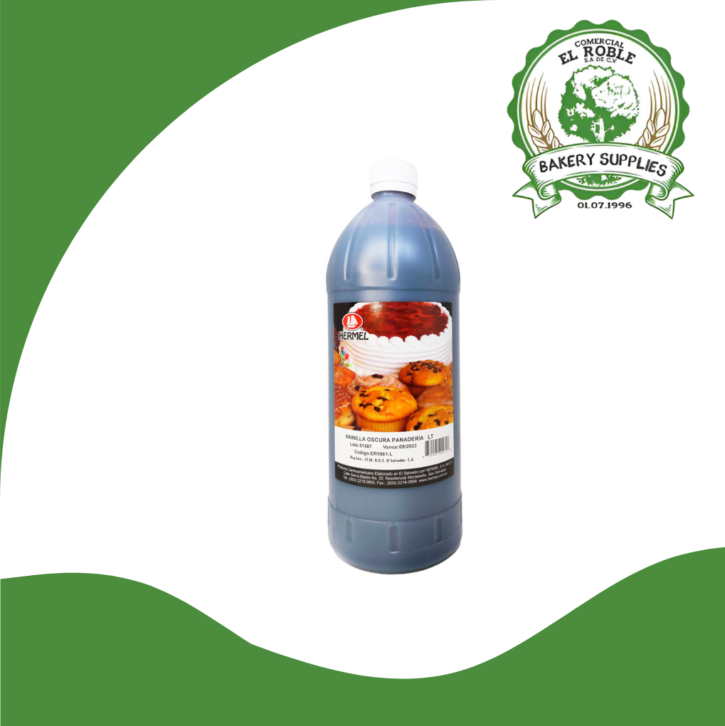 [100801] HERMEL ESENCIA RON OSCURO 1/1 LITRO
