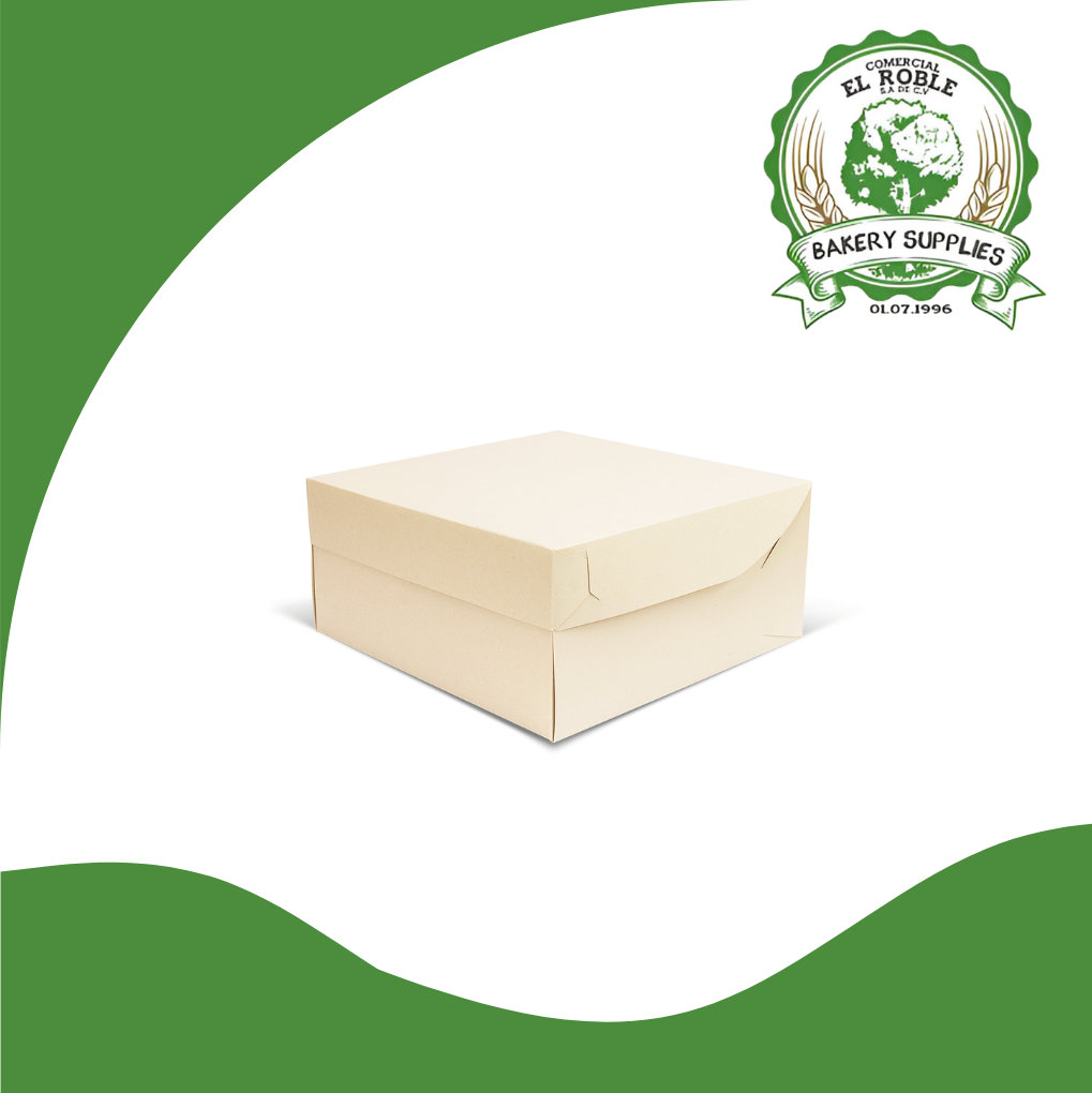 CAJA PASTEL PLEGADIZA BLANCA 9X9X4 1/1 UNI