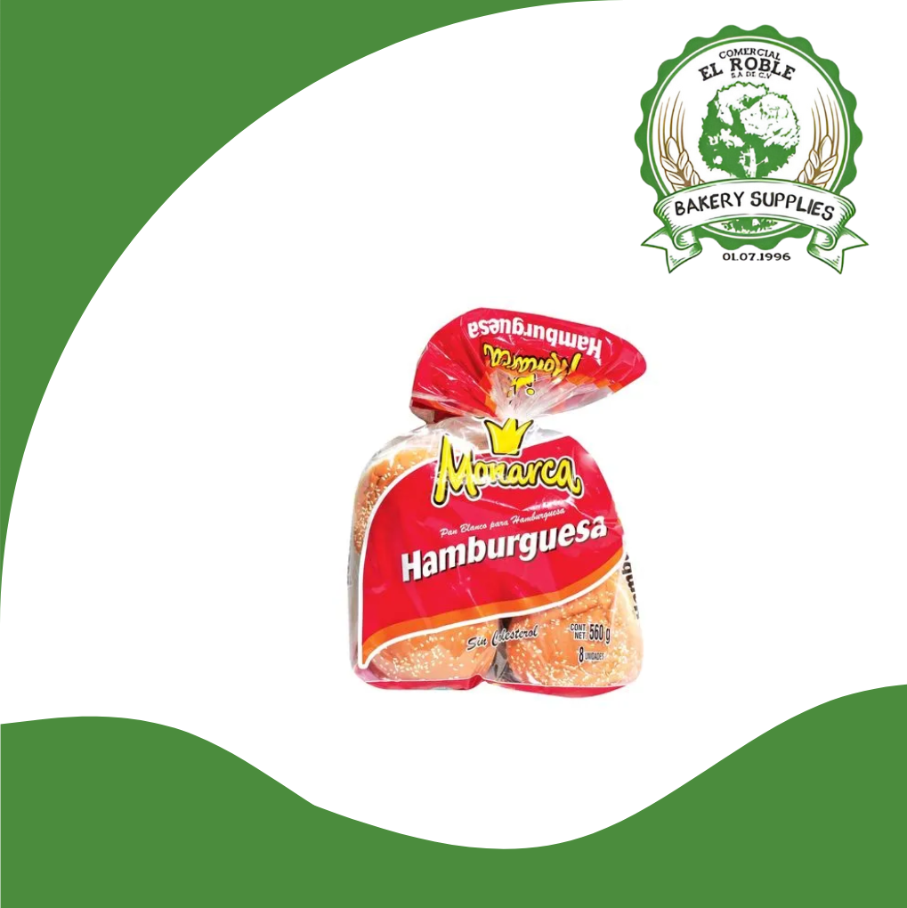 MONARCA HAMBURGUESA 8P 1/560 GRAMOS