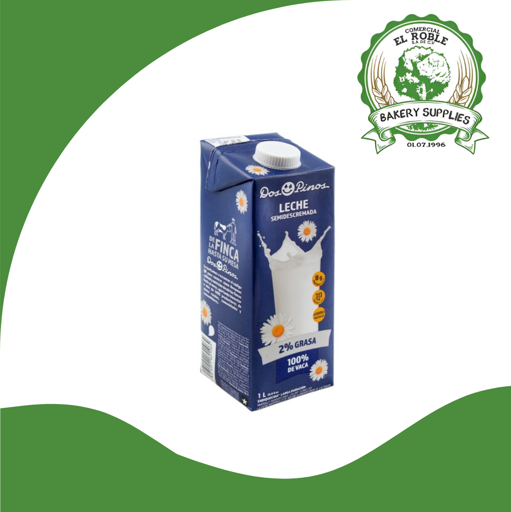 DOS PINOS LECHE SEMI DESCREMADA 2% 12/1 UNI