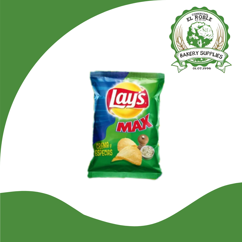 LAYS PAPA MAX CREMA Y ESPECIAS 1/31 GRAMOS