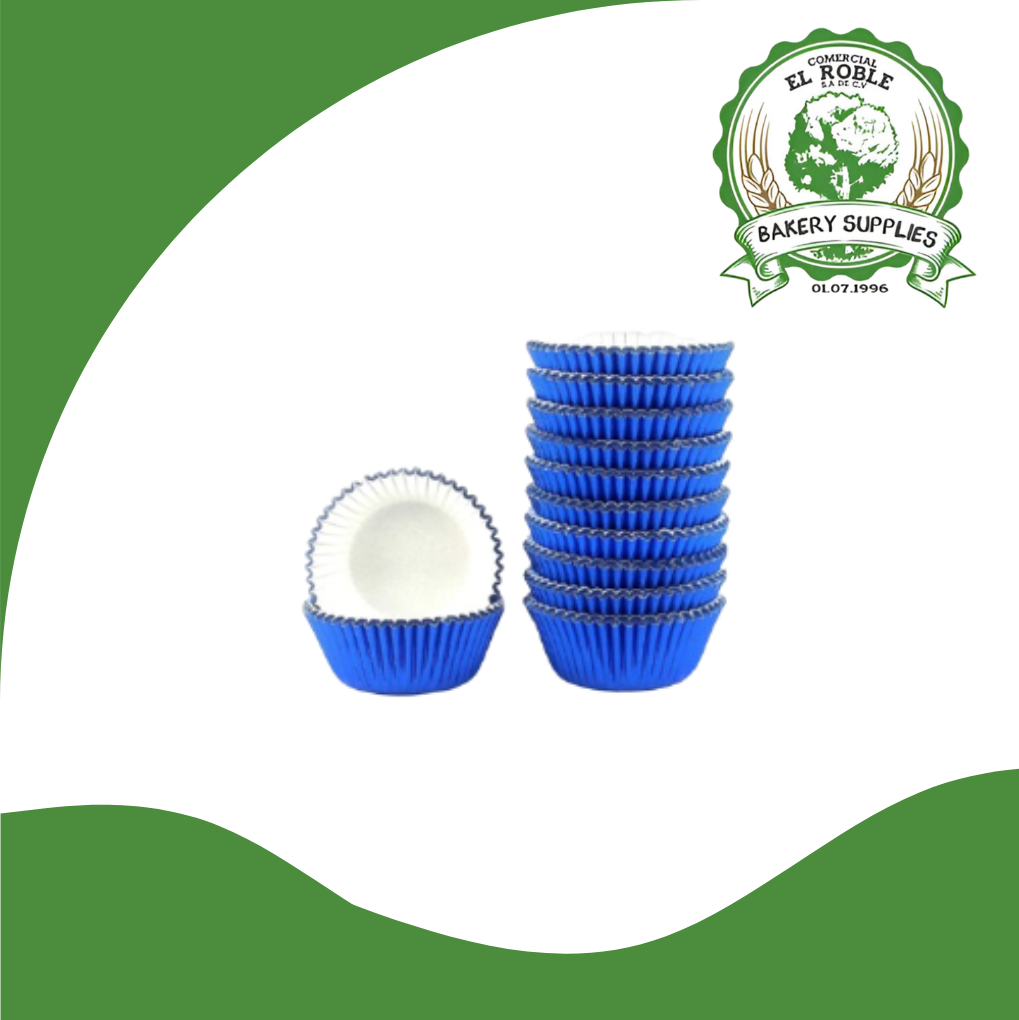 [101485] ARANT CUP CAKE METALIC AZUL 7 1/1000