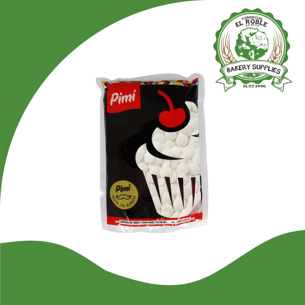[101807] PIMI CHISPAS CHOCOLATE BLANCO 1/500 GRAMOS