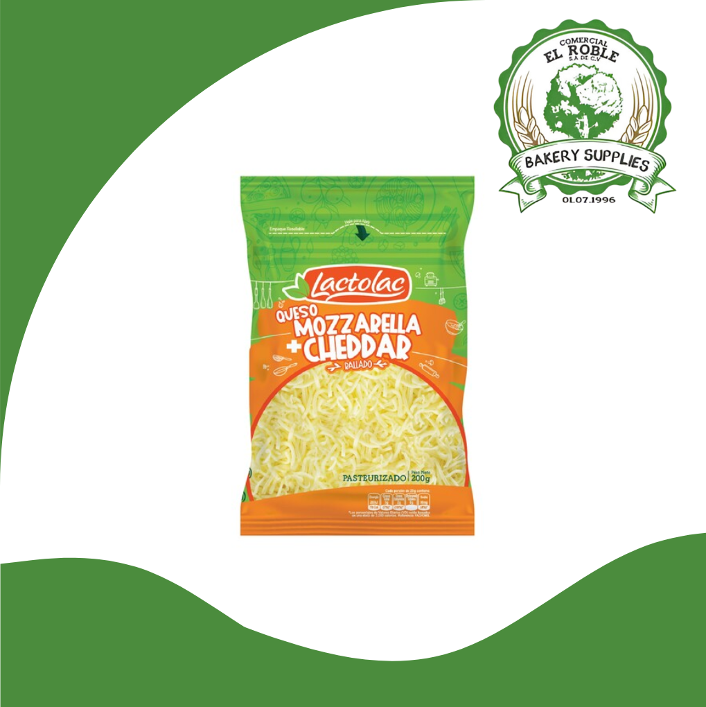 LACTOLAC QUESO MOZZA/CHEDAR 1/200 GRAMOS