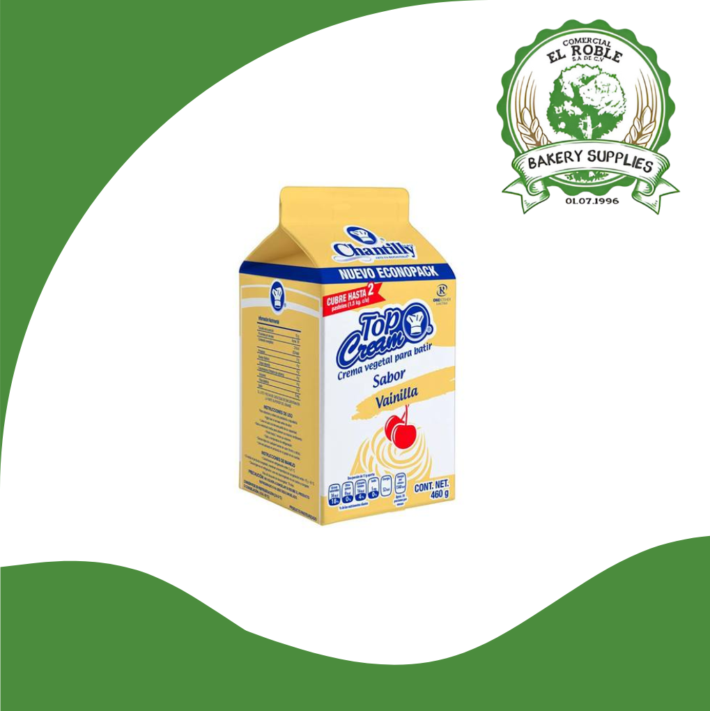 [101826] CHANTILLY TOPPIN VAINILLA 10/460 GRAMOS