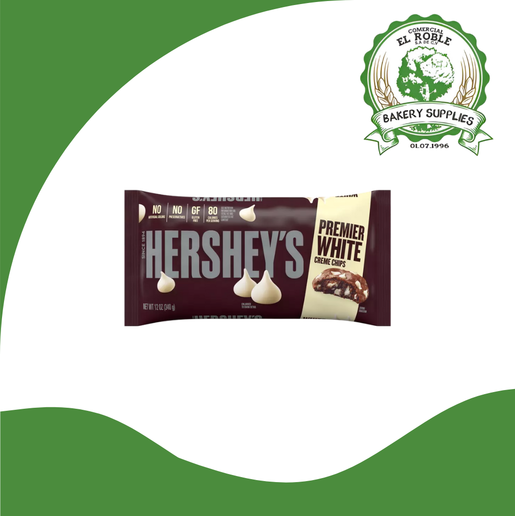 [101828] HERSHEYS CHISPAS DE CHOCOLATE WHITE 12/12 ONZAS