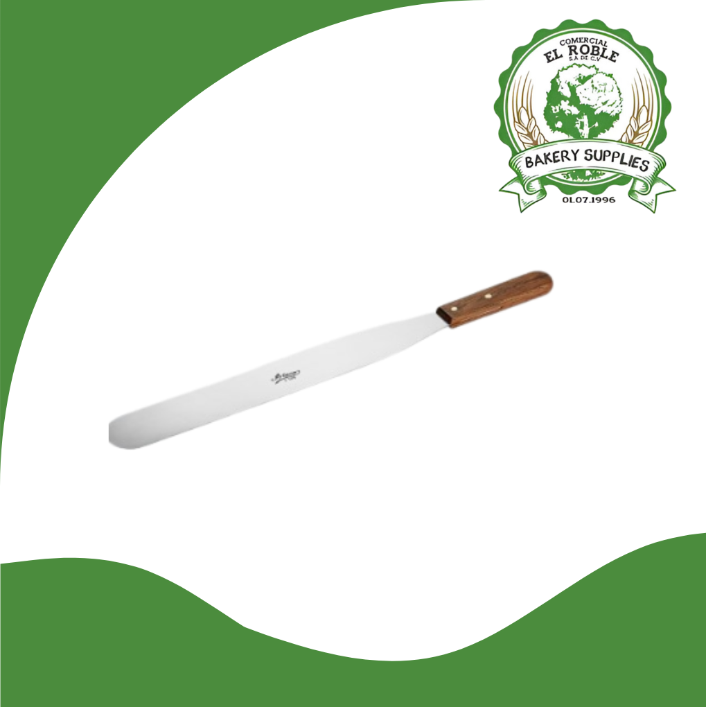 [101922] ATECO SPATULA 14" MADERA 1376 1/1 UNI