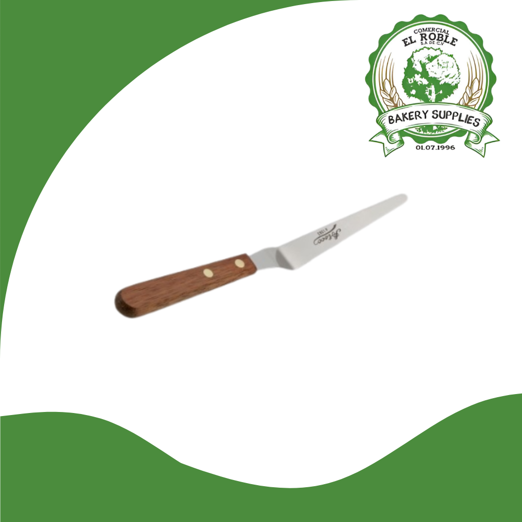 [101931] ATECO SPATULA 5" MADERA 1383 1/1 UNI
