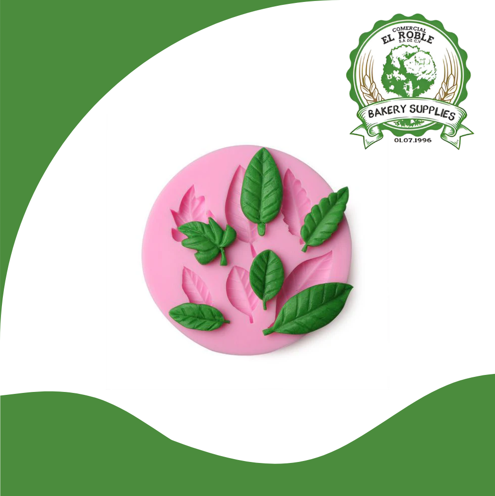 [102218] EL ROBLE MOLDE SILICON HOJA CURVA HL-9177  1/1 UNI