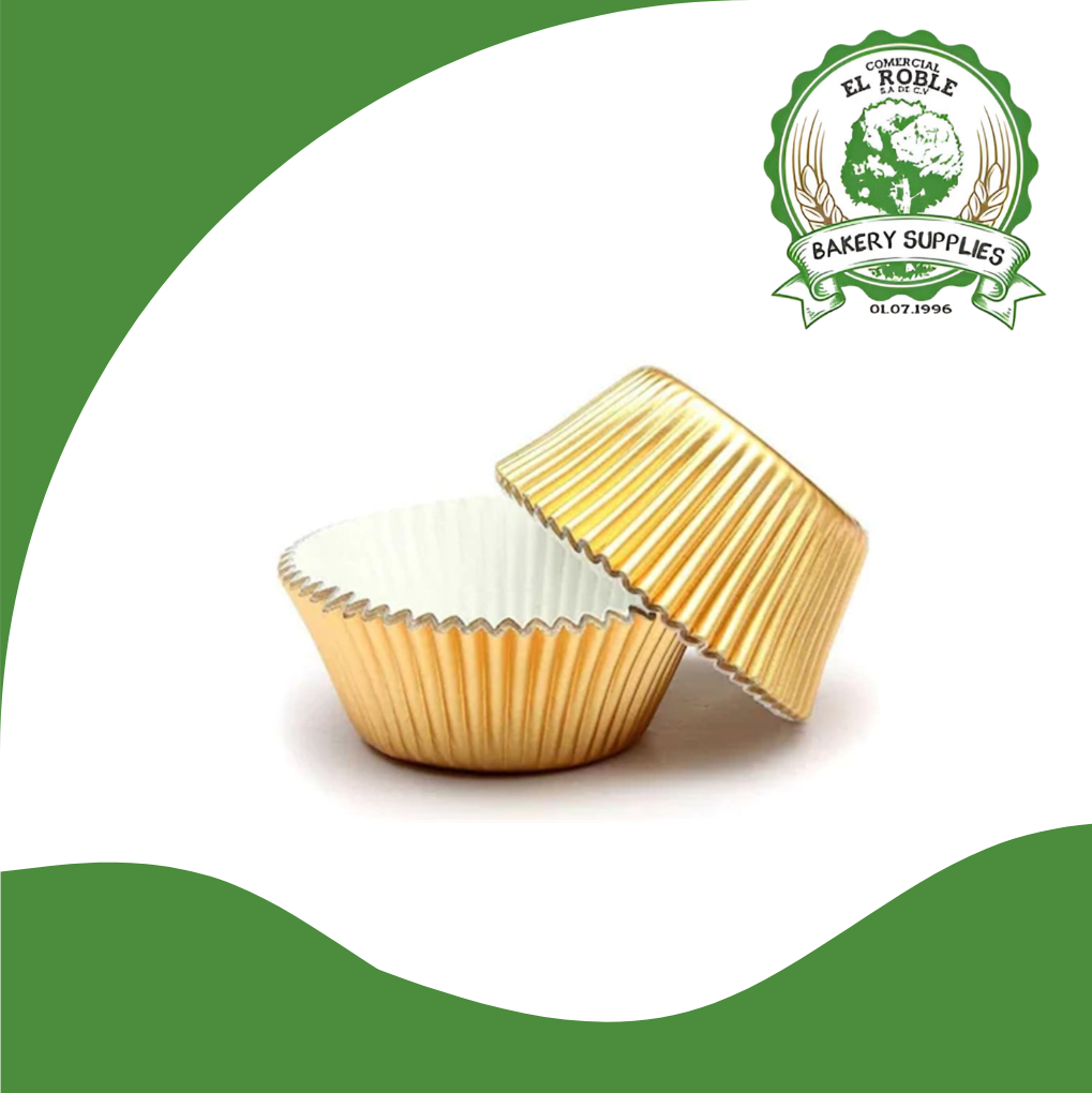 [102273] EL ROBLE MOLDE CUP CAKE DORADO J-12CM-G 100/1 UNI