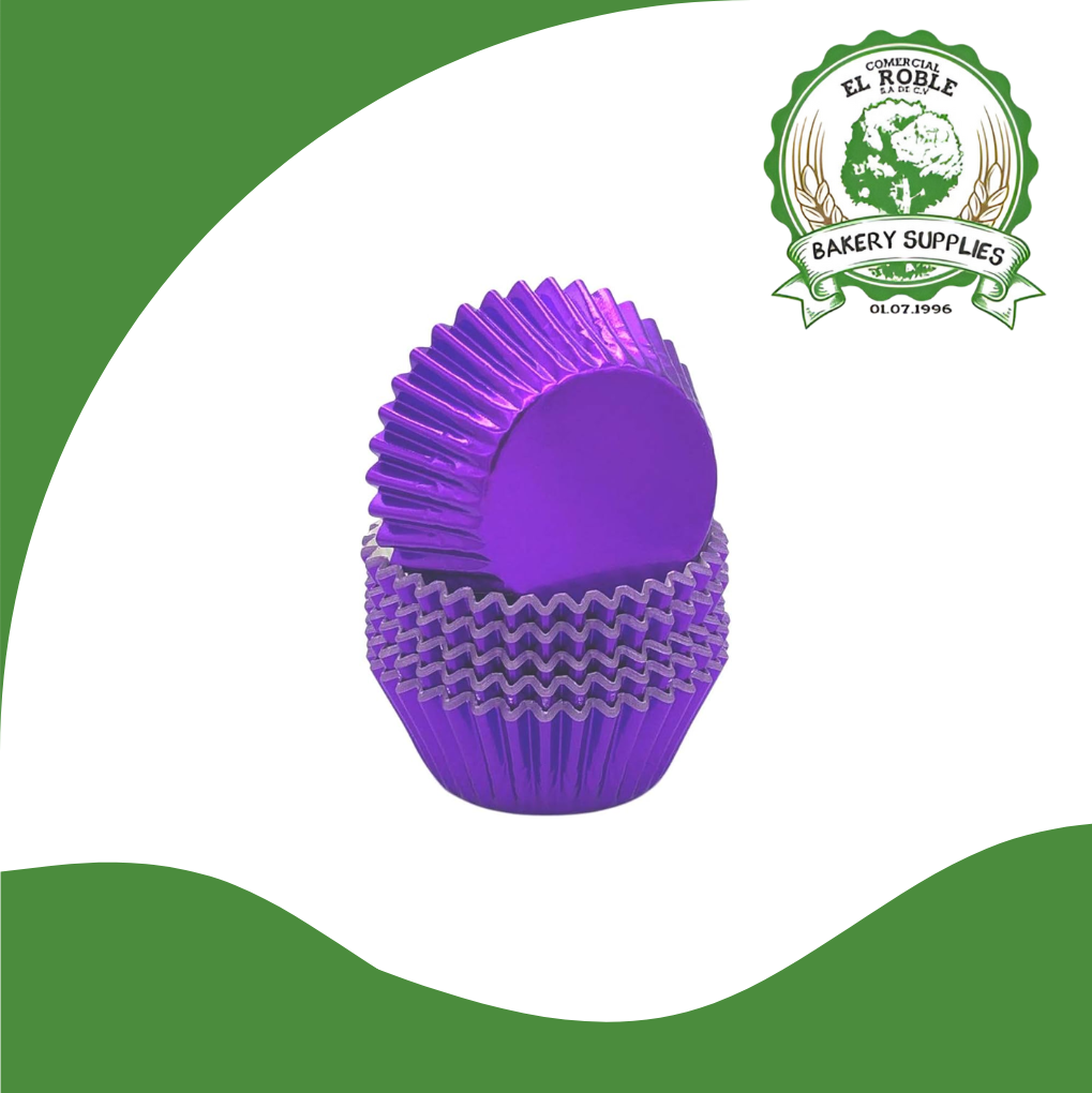 EL ROBLE MOLDE CUP CAKE MORADO J-12CM-PY 100/1 UNI