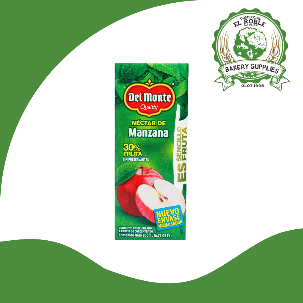 DEL MONTE NECTAR MANZANA 24/200 ML