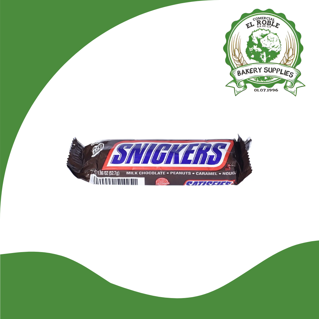 SNICKERS CHOCOLATE 1/52.7 GRAMOS
